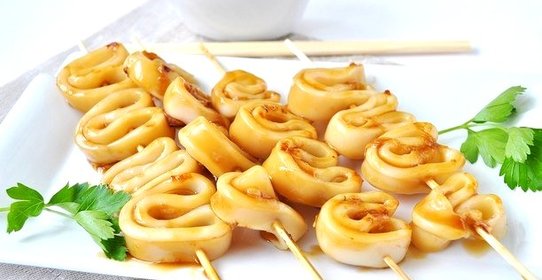 Кальмары в аэрогриле