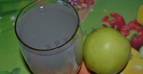 яблочный кисель из яблок
