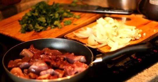 Жаркое из бараньего сердца