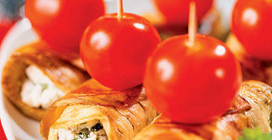 Рулетики из баклажана