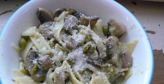 Лапша с грибами
