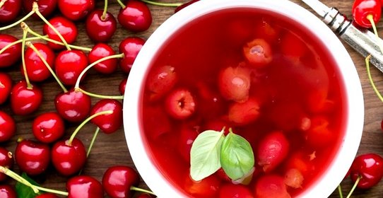 Кисель из свежей вишни