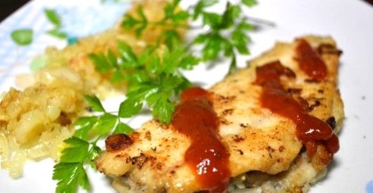 Камбала, жаренная на сковороде