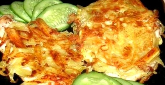 Куриная грудка в картофельной стружке