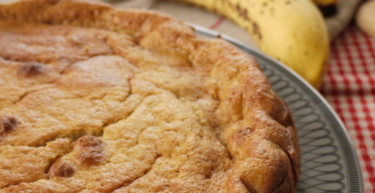 Банановый пирог на миндальном молоке