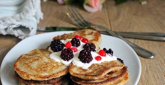 Оладьи из смеси многозерновых хлопьев