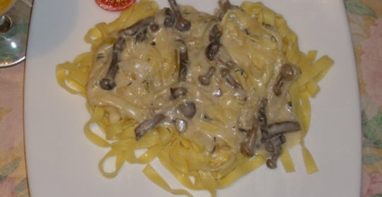 Паста с маринованными опятами