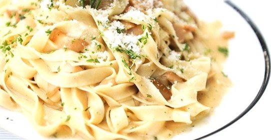 Тальятелле в сливочном соусе