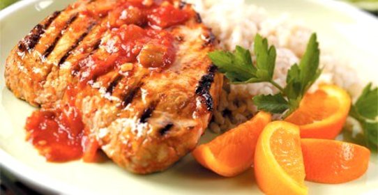 Свинина в апельсиновой глазури