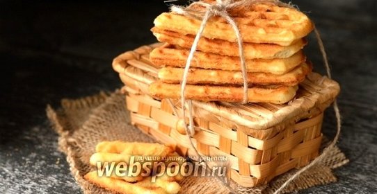 Рассыпчатые вафли на сгущённом молоке