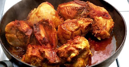 Жареная маринованная курица по‑японски