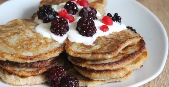 Оладьи из смеси многозерновых хлопьев