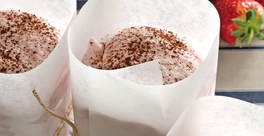 Ледяное клубничное суфле