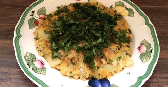 Тортилья с зеленью