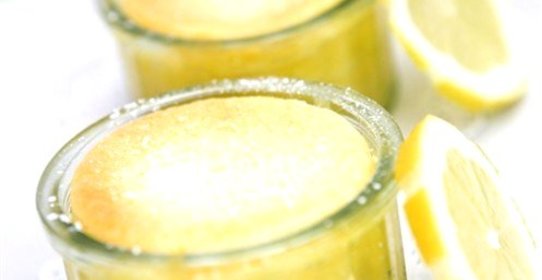 Теплый лимонный пудинг