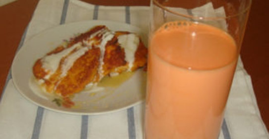 Морковный сок со сливками