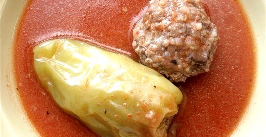 Перец, фаршированный мясом