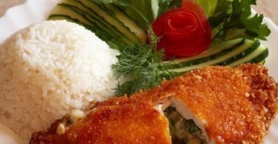 Куриная грудка, фаршированная грибами