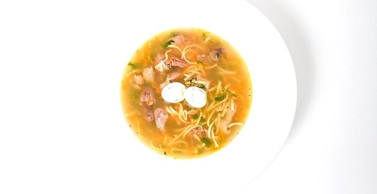 Куриная лапша с потрохами