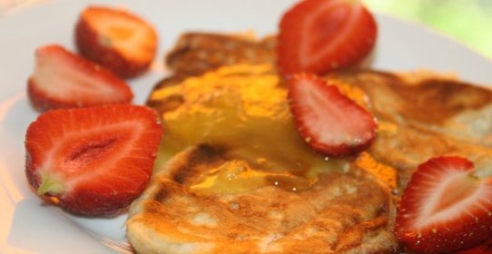 Цельнозерновые оладьи на кефире