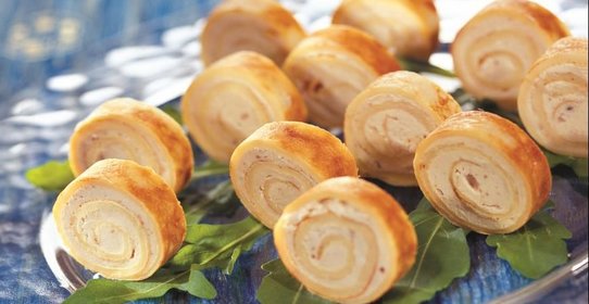 Блинчатый рулет с селедочным маслом