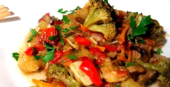 Рагу с брокколи