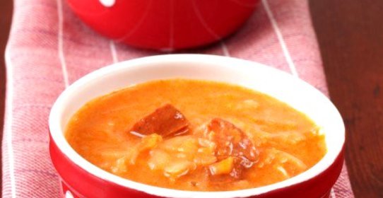 Острая колбасная солянка