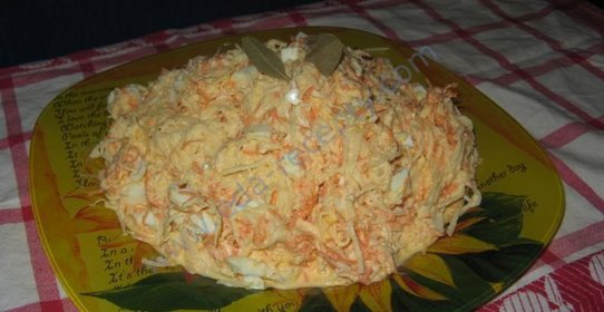 Салат из черной редьки с морковью