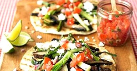 Лепешки с овощами на гриле