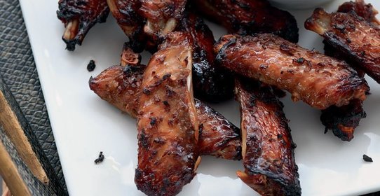 Крылышки цесарки в азиатском стиле