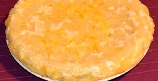 Творожный пирог «Антво» с ананасами