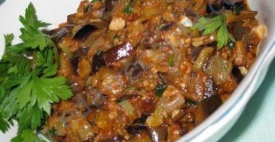 Баклажанная икра по-гречески