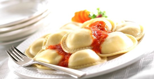 Равиоли с козьим сыром