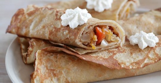 Блинчики со сладкой начинкой