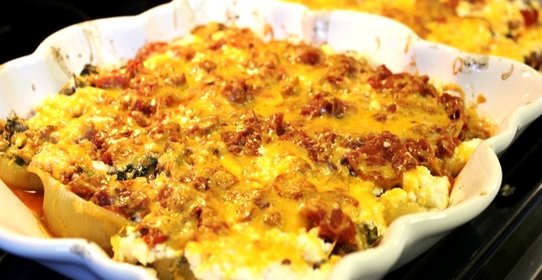 Фаршированные макароны-ракушки