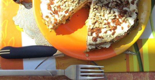 Кабачковый торт с плавленными сырками