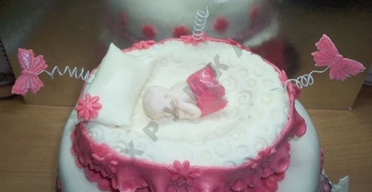 Торт Младенец из мастики