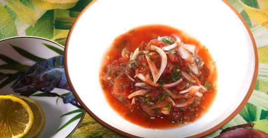 Томатный винегрет