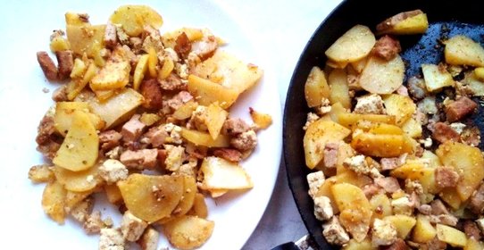 Картофель с тофу
