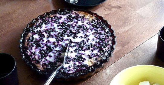 Финский черничный пирог