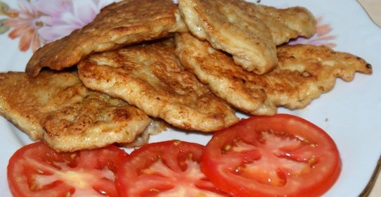 Куриные отбивные в пивном кляре