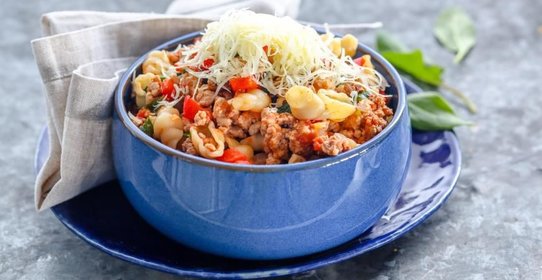 Ракушки с фаршем