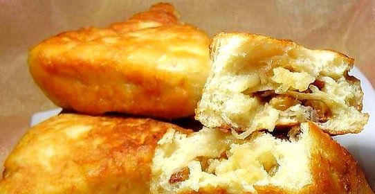 Пирожки с яблоками на сковороде