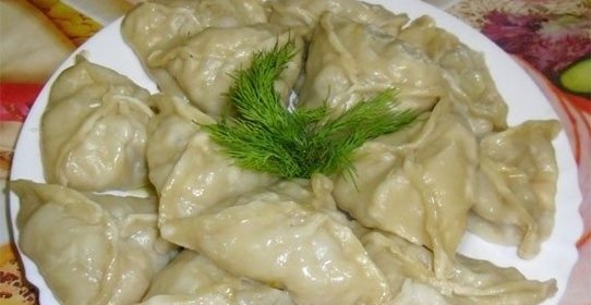 Манты с тыквой и мясом