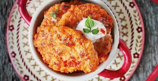 Куриные блинчики с паприкой