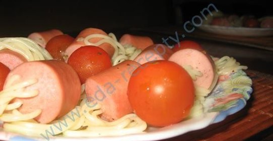 Спагетти ...в сосисках!