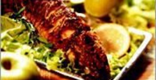 Карп зеркальный с яблоками