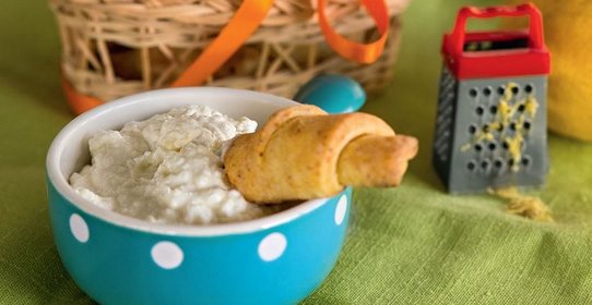 Рогалики с лимонным творогом