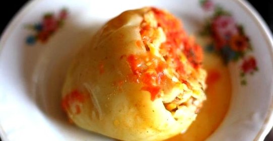 Фаршированный перец вегетарианский