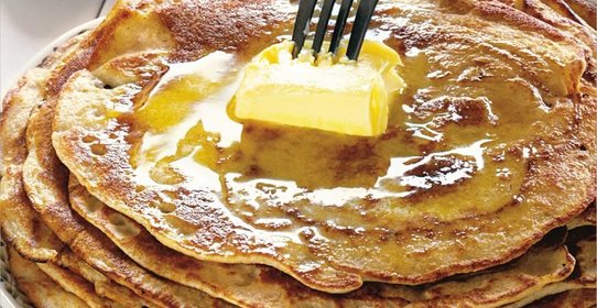 Гречнево-пшеничные дрожжевые блины